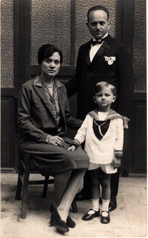Albertina con il marito e figlio